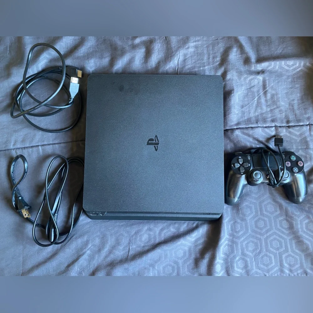PS4 console and remote controller